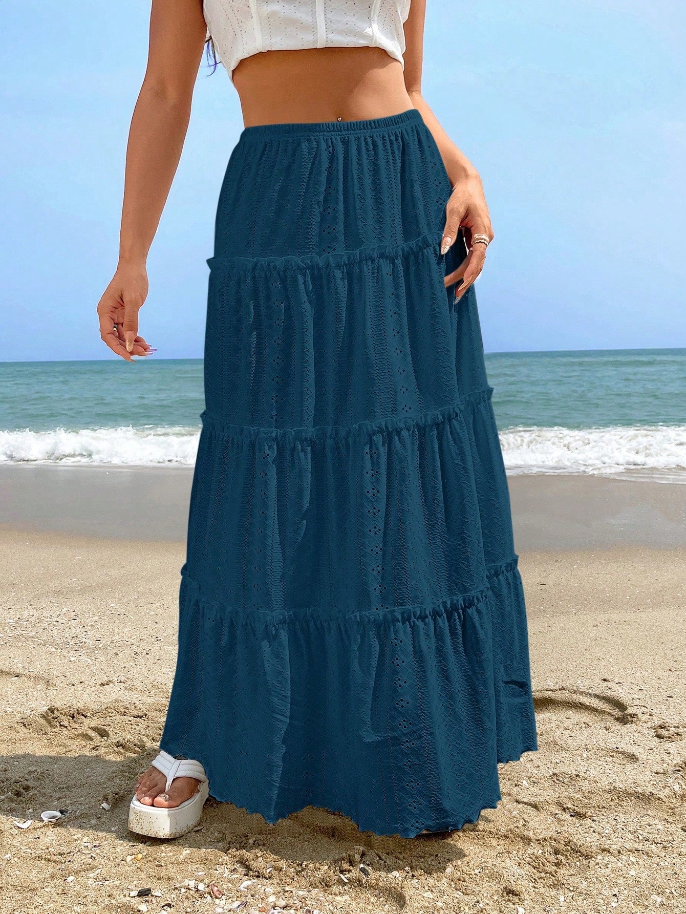 ZORA | Fashionable Long Wide Skirt