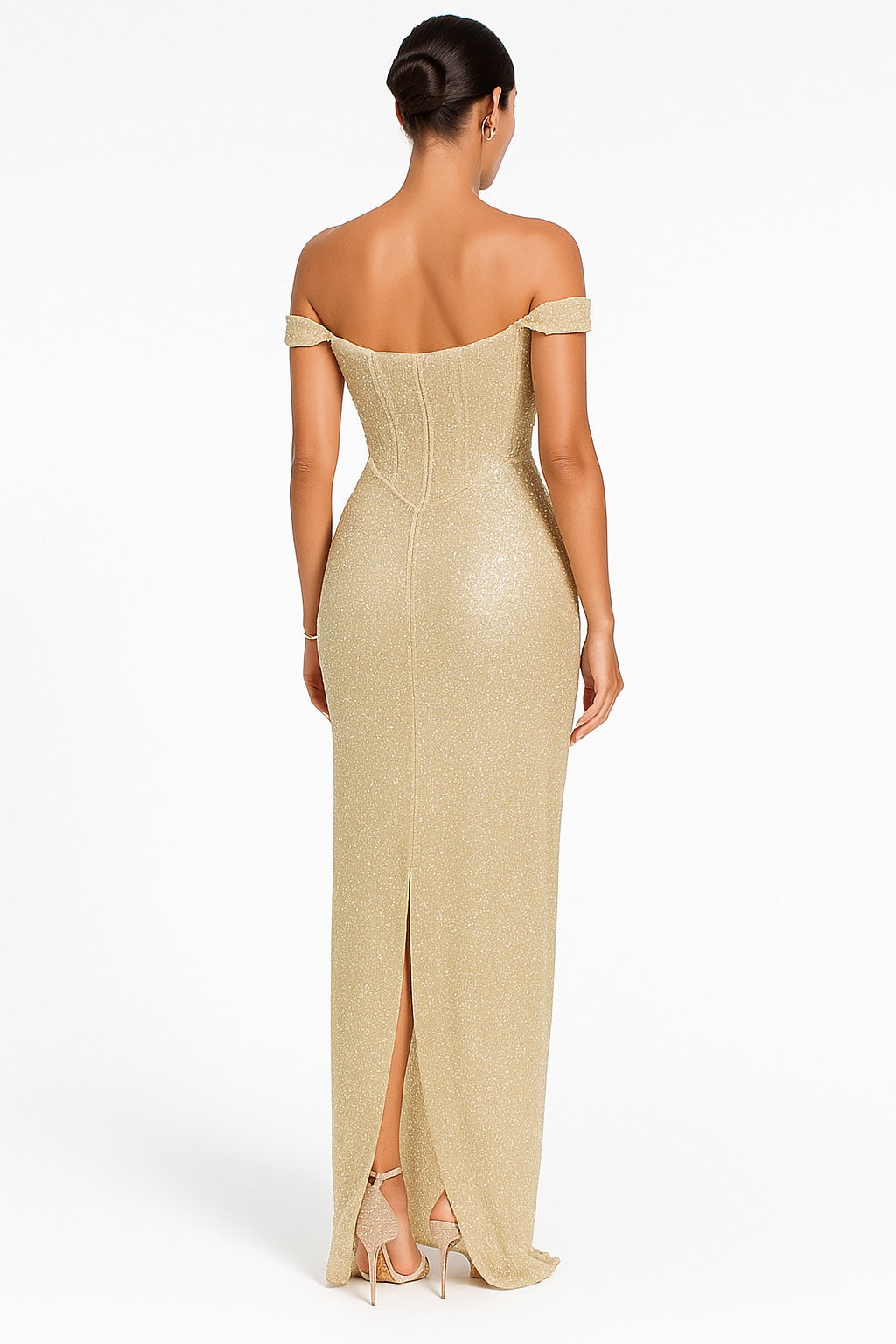 Maison™ | Off-shoulder Glitterdress