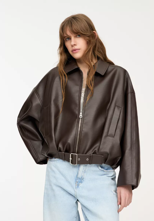 Blaire | Oversized Leather Jacket