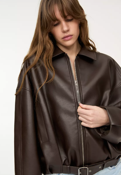 Blaire | Oversized Leather Jacket