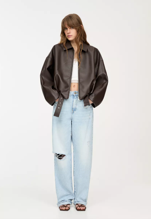 Blaire | Oversized Leather Jacket