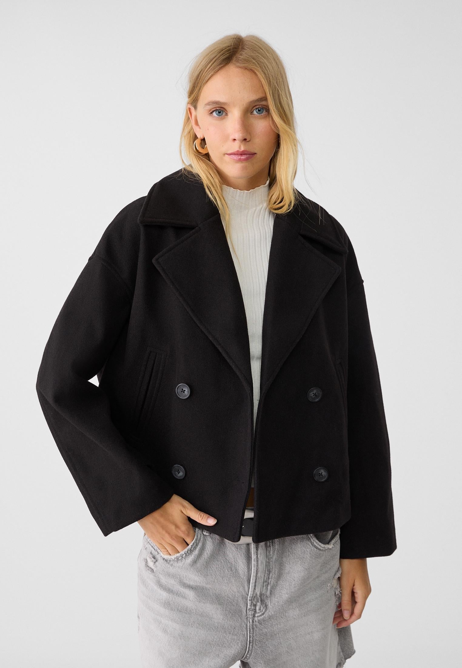 Flairy double breasted coat