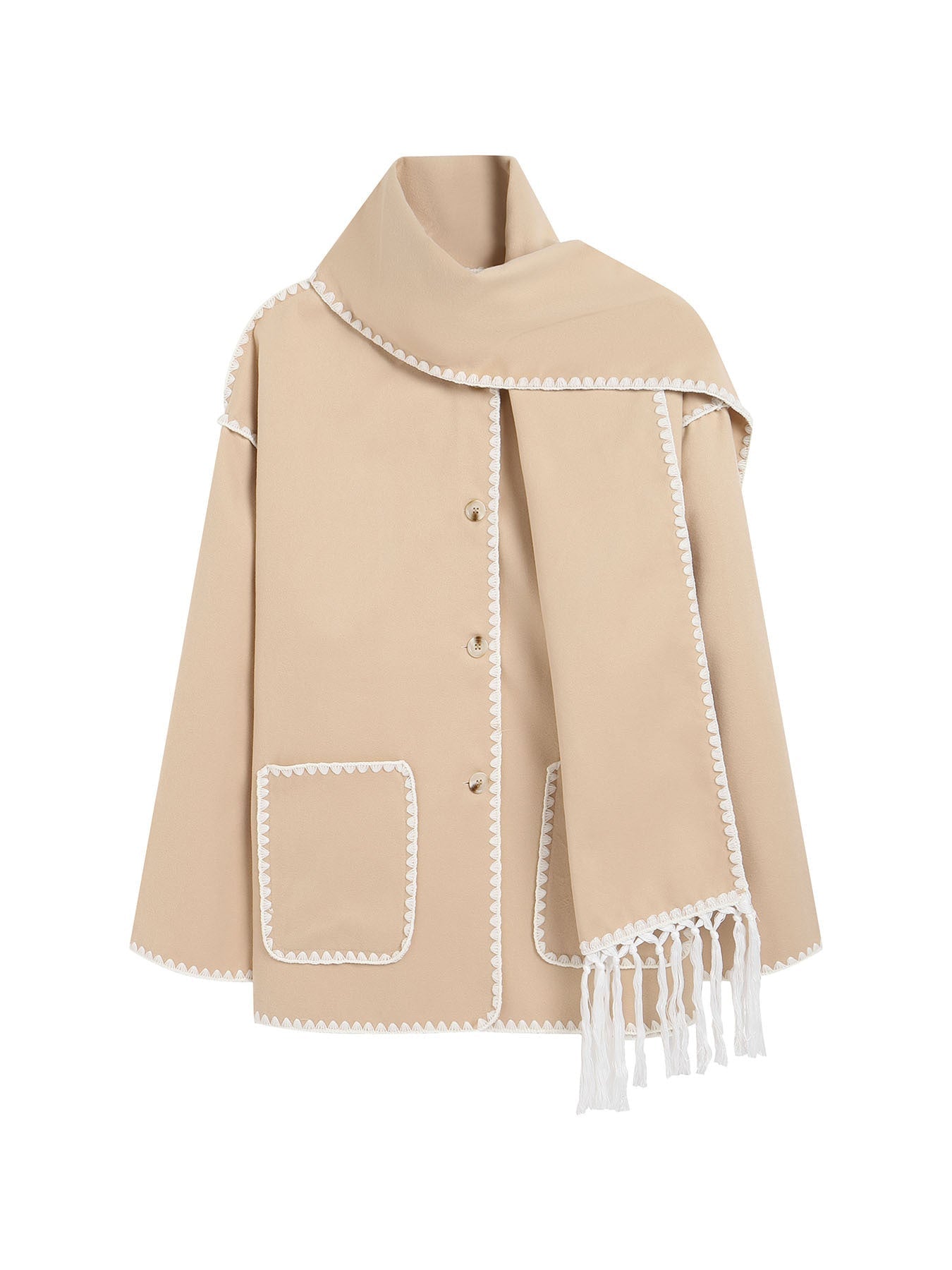 Aurelia™ - Luxe Scarf Jacket