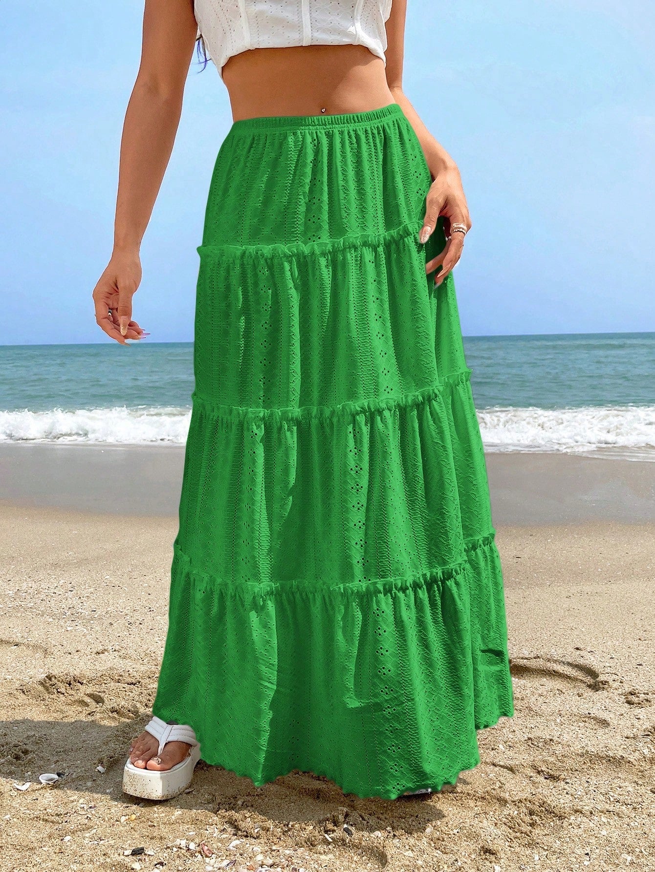 ZORA | Fashionable Long Wide Skirt