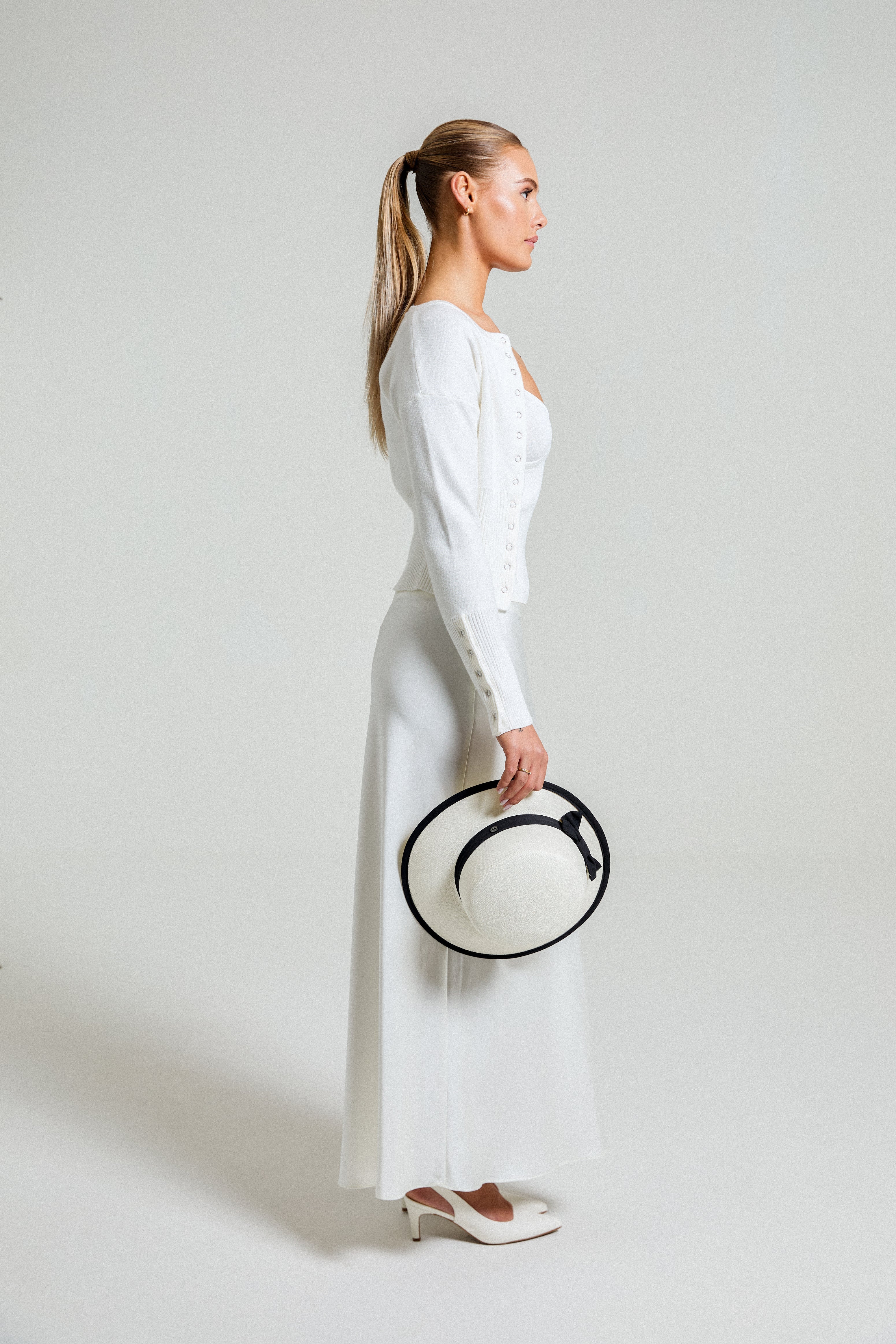 Arla | Ribbed Button Top