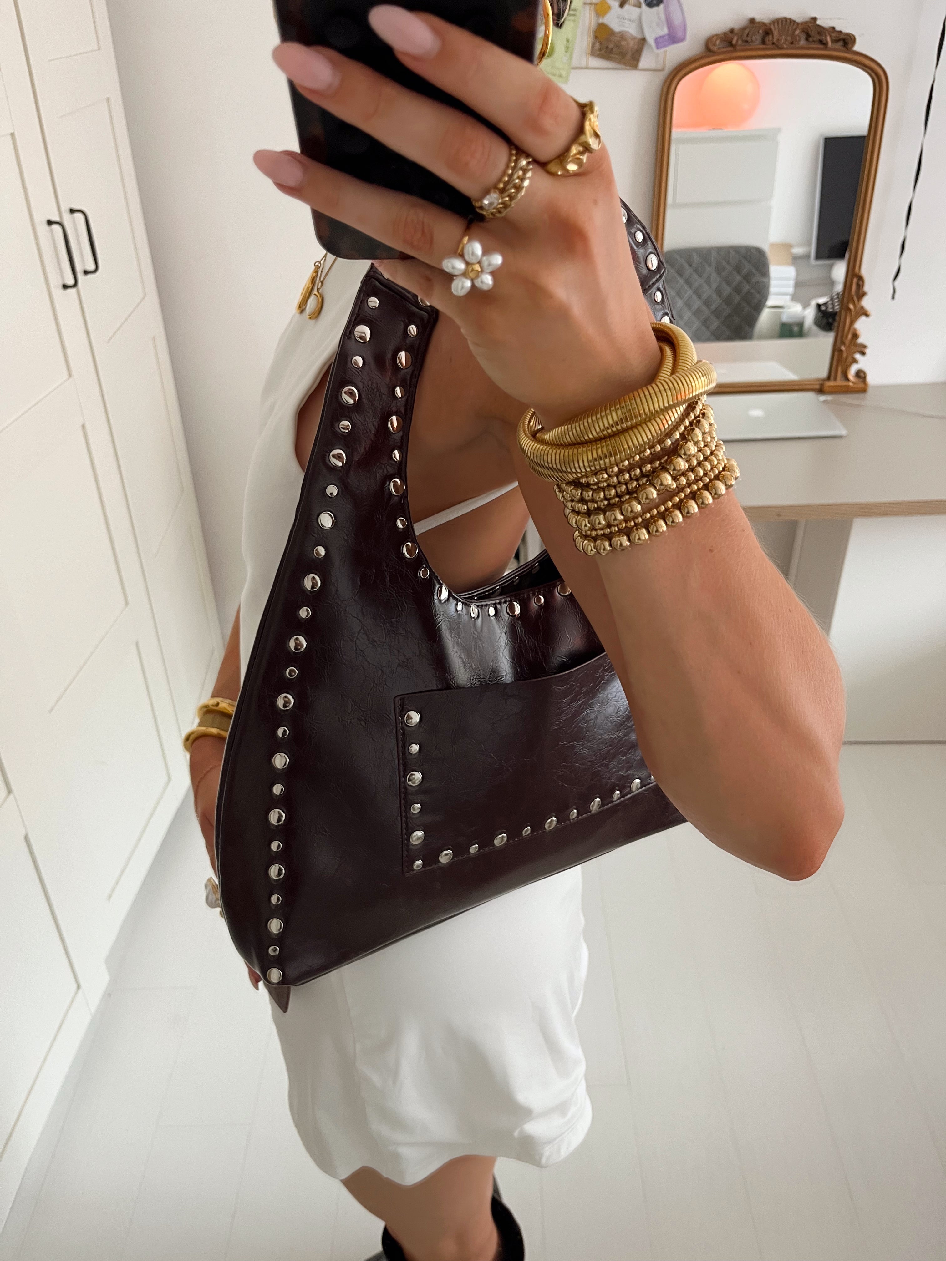 Sturdy | Studded Handbag