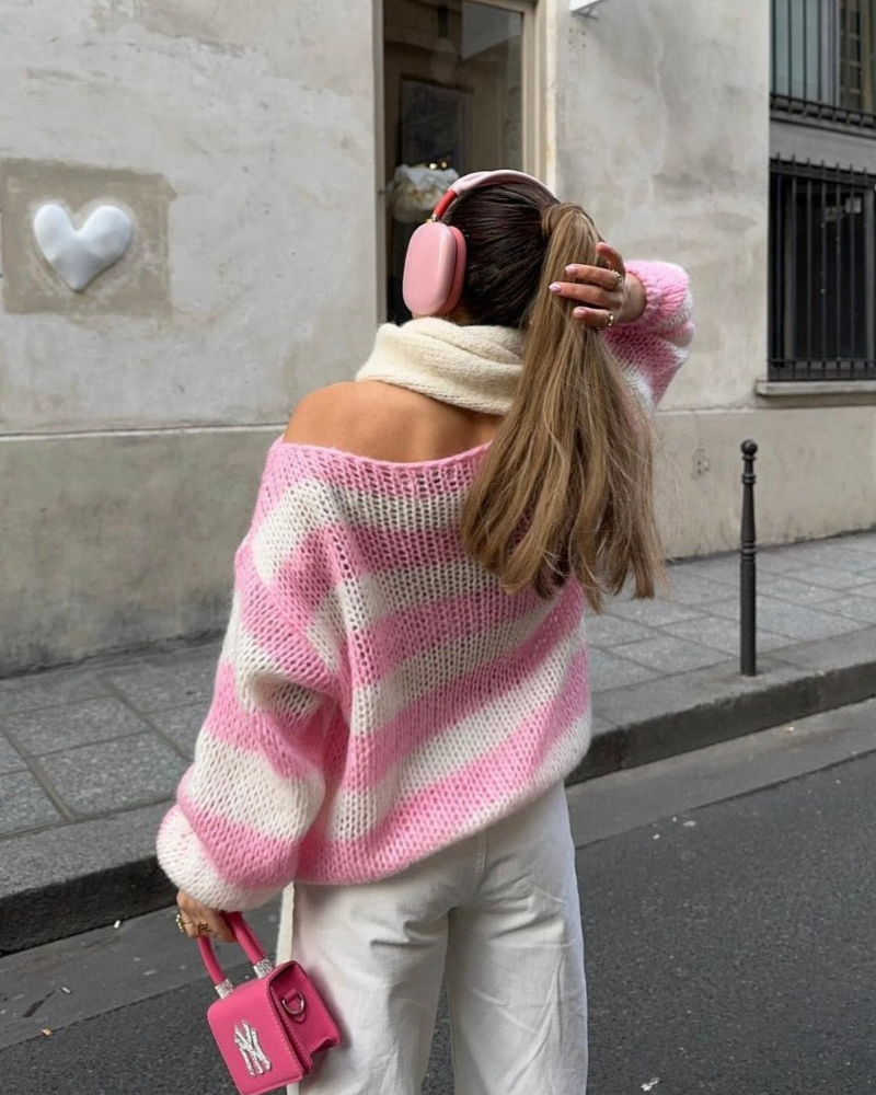 Mollie | Striped Knitted Sweater
