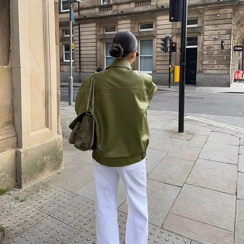 Savannah - Oversized Leather Jacket