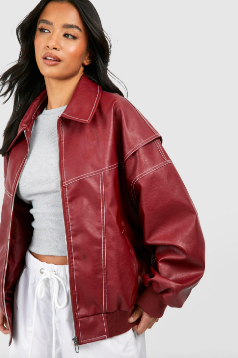 Lakra | Elegant Oversized Leather jacket