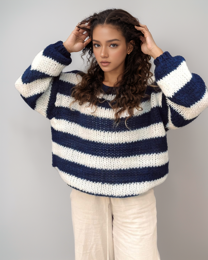 Mollie | Striped Knitted Sweater