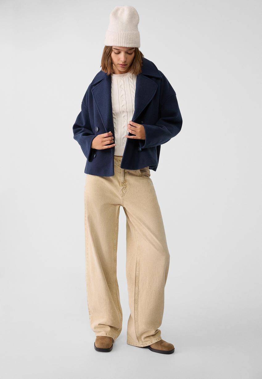 Flairy double breasted coat