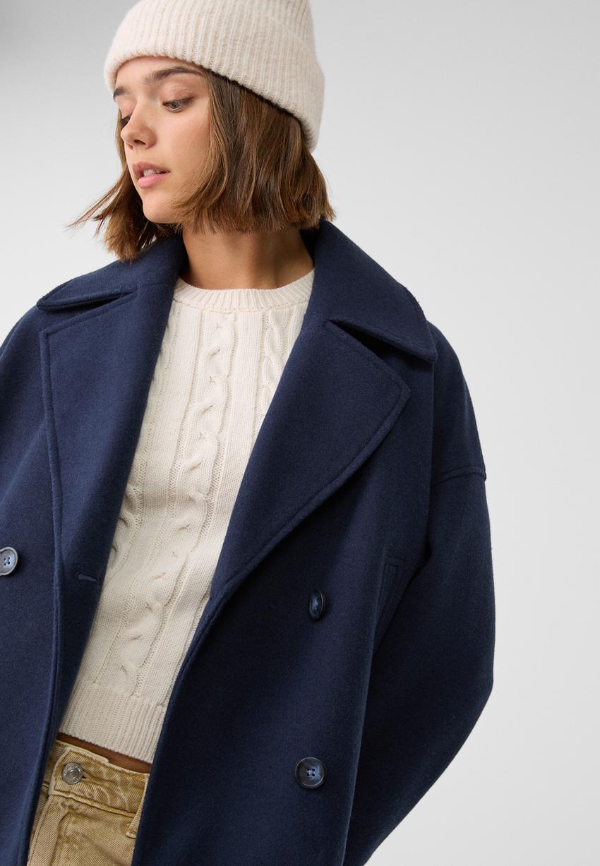 Flairy double breasted coat