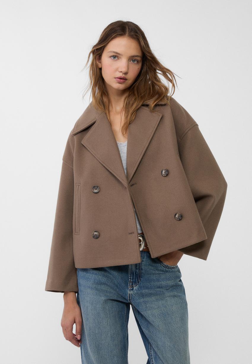 Flairy double breasted coat
