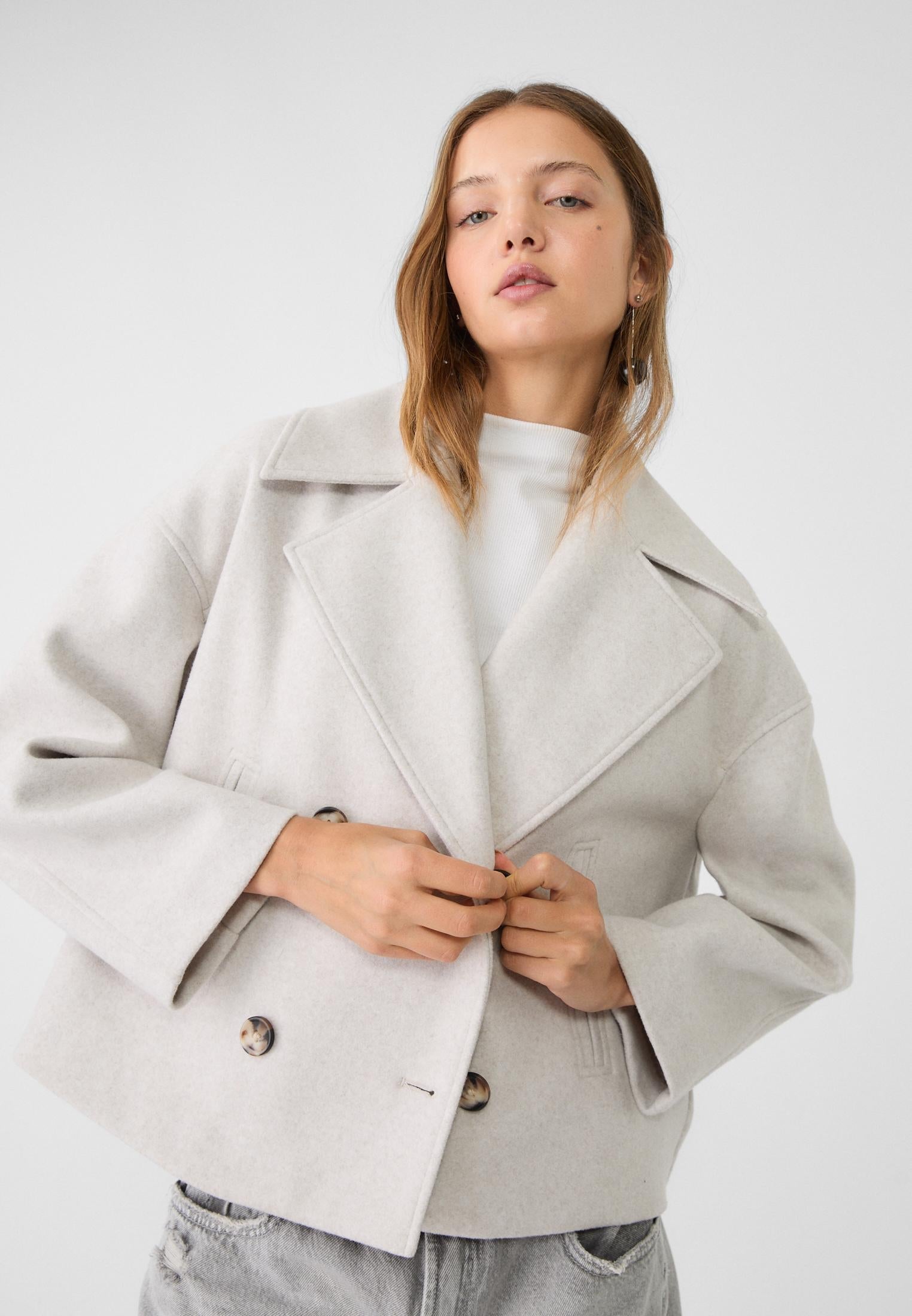 Flairy double breasted coat