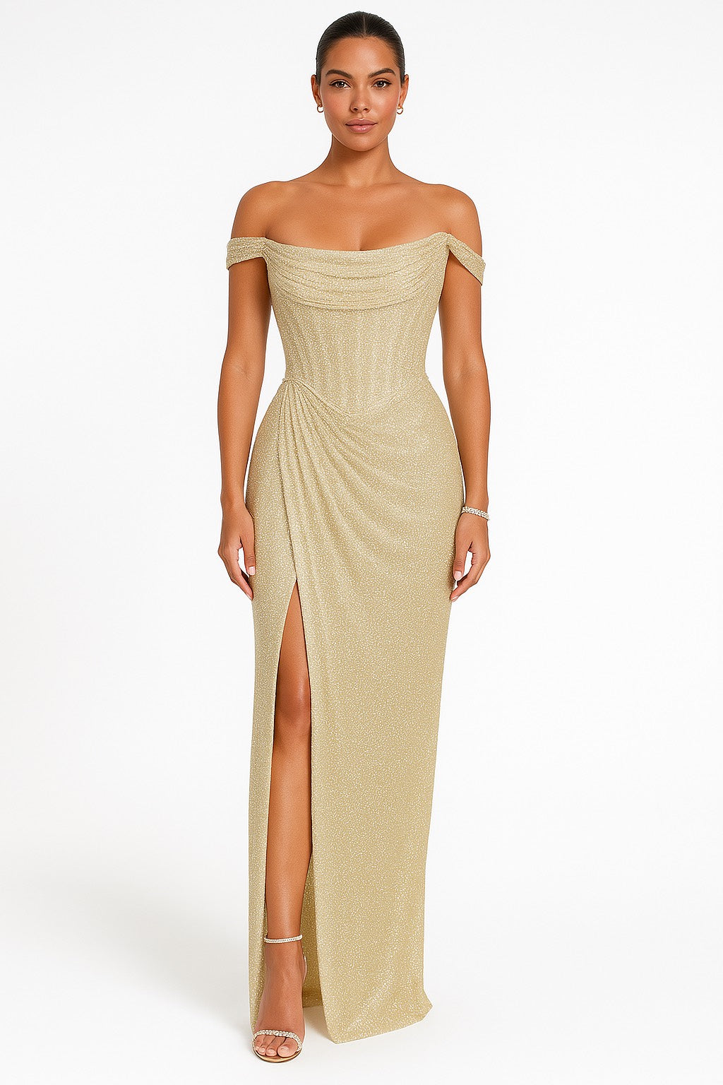 Maison™ | Off-shoulder Glitterdress