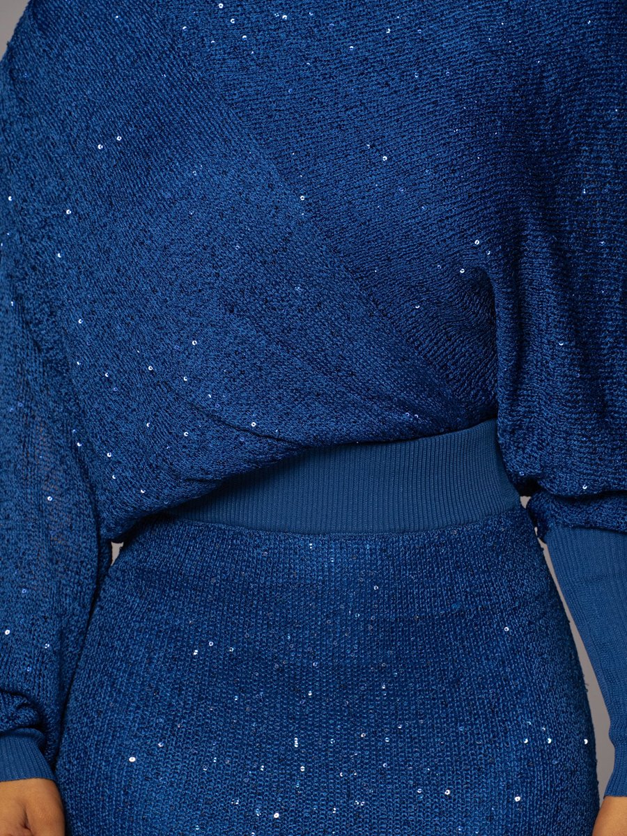 Selena - Two-piece knitted sequin set